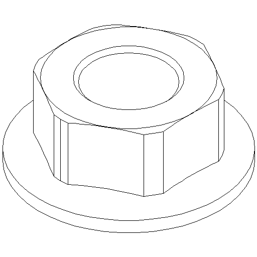 M4 Nut with flange (SP5 or SP1) 