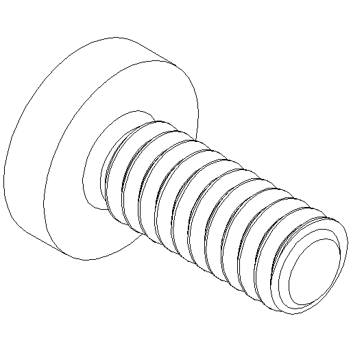 M4x10 screw with cross recess (SP4)