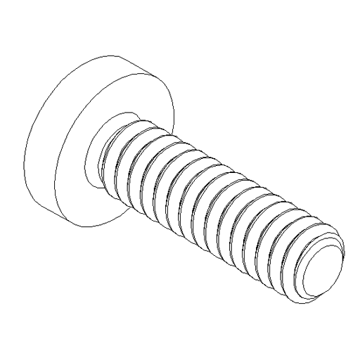 M4x14 screw with cross recess (SP11 or SP2)