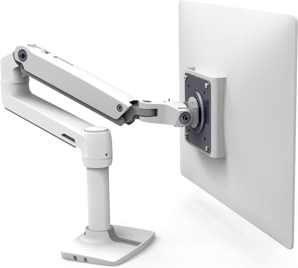 Ergotron LX Monitor Desk Mount (White) for Screens up to 34 Inch (Premium Monitor Arm with Patented Constant Force Technology for Effortless Positioning up to 11.3 kg)