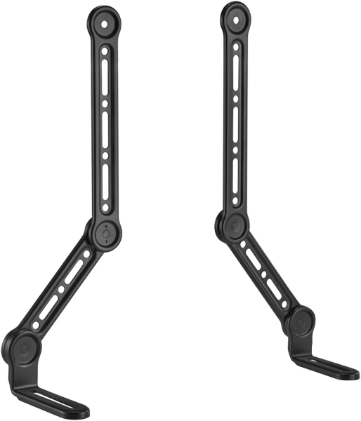 my wall Universal Soundbar Mount for TVs up to 49 Inch (HZ32-1L) (Space-saving attachment to the screen (Tilt & Swivel) up to 15 kg – With vibration protection & 20-year warranty)