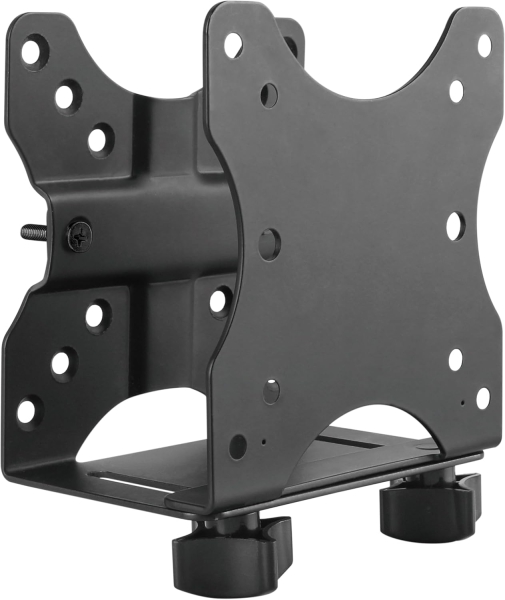 RICOO Universal Mini PC Mount (TRH-01) for VESA, Wall & Under-Desk (Adjustable Steel Holder for Thin Clients & Intel NUC (17–70 mm) up to 5 kg – Incl. Safety Strap)