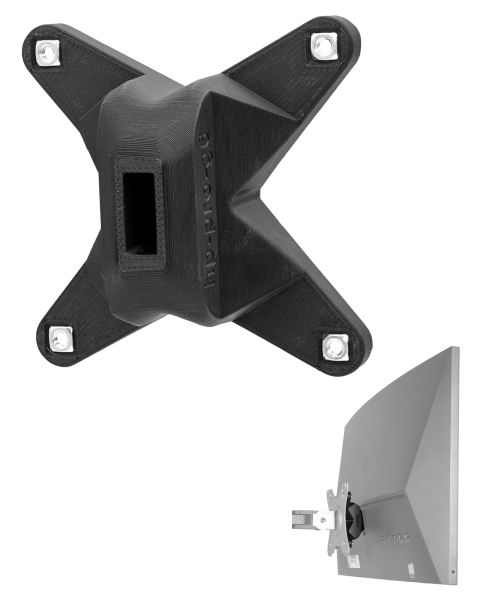 VESA Adapter compatible with HP All-in-One PC (ProOne 400 G6) - 75x75mm