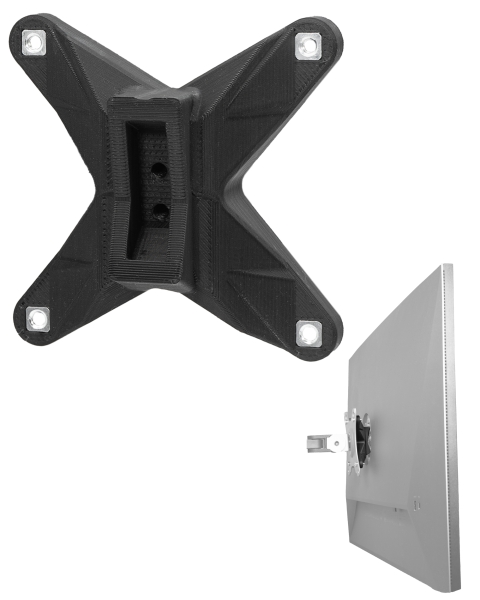VESA adapter compatible with HP All-in-One-PC (Z32k G3) - 75x75mm