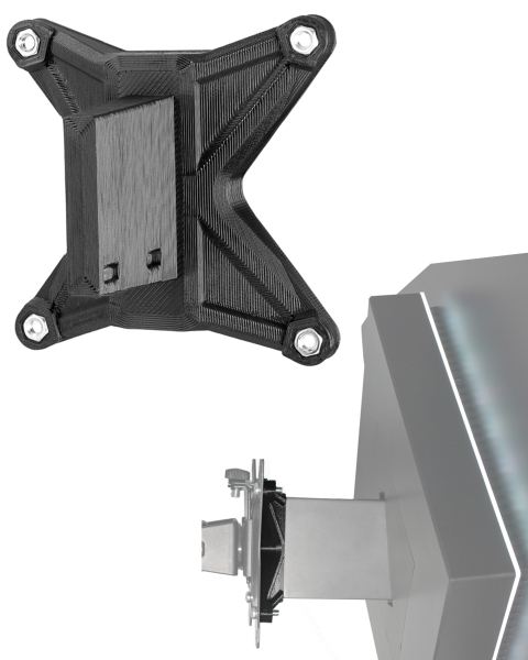 VESA adapter compatible with HP Omen Gaming Monitor (27i) - 75x75mm