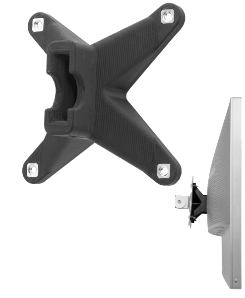 VESA adapter compatible with Omen by HP 25 (Z7Y57AA) Monitor - 75x75mm