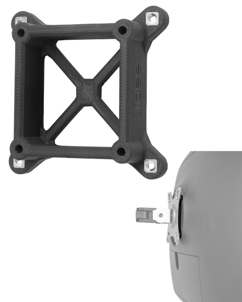 VESA adapter compatible with Samsung monitor (C27HG70, C27UG70, C27UG70QQ, C27UG70QQU, C32HG70 and more) - 75x75mm