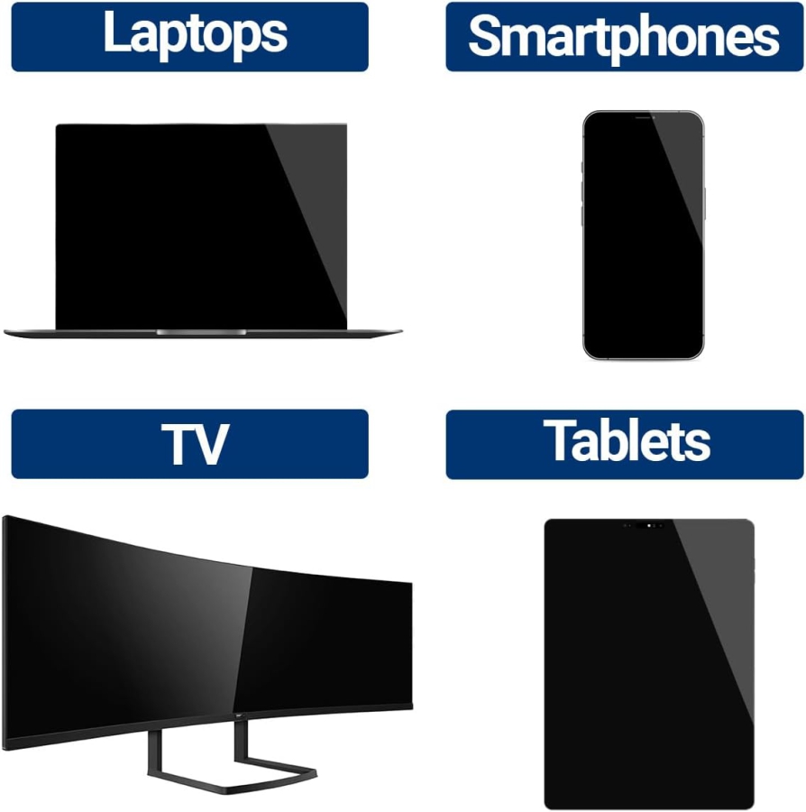 BMUT Premium Screen Cleaner Set (250ml) incl. XXL Microfiber Cloth & Brush (Made in Germany: Streak-Free Cleaning for LCD, OLED, TV & Phones – Alcohol-Free Anti-Fingerprint Formula.)