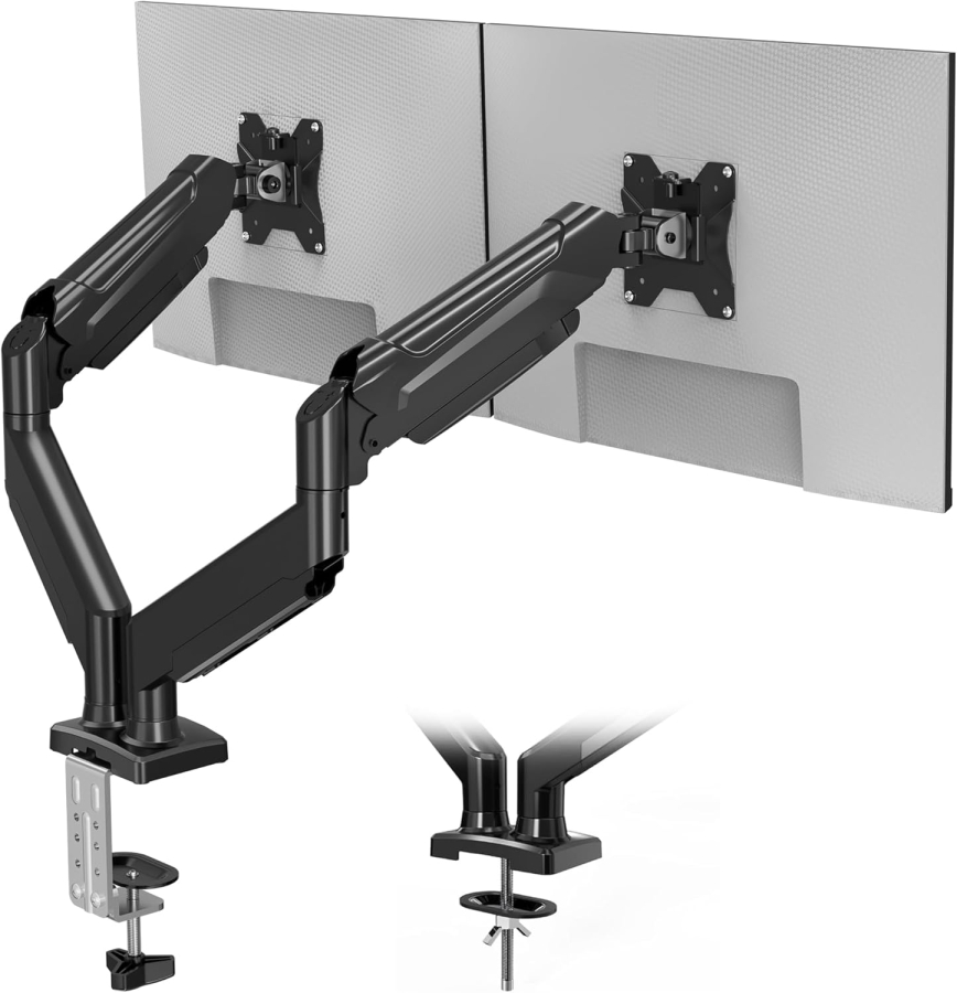 BONTEC Monitor Mount 2 Monitors for 13-32 monitors, up to 9 kg, Fully movable & adjustable