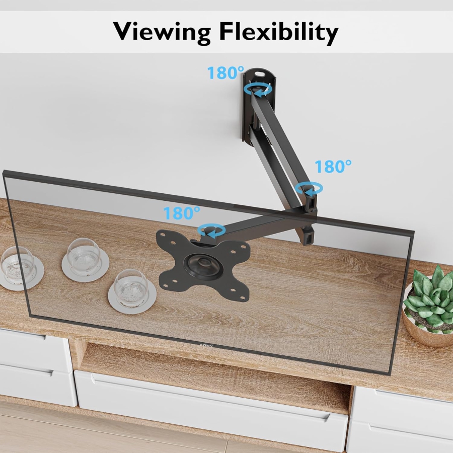 BONTEC wall mount for 13-30" monitors, up to 15 kg, space-saving design