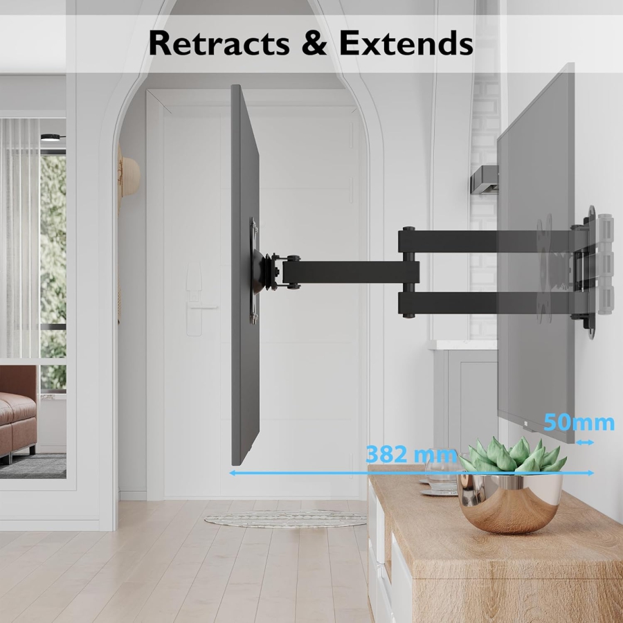 BONTEC wall mount for 13-30" monitors, up to 15 kg, space-saving design