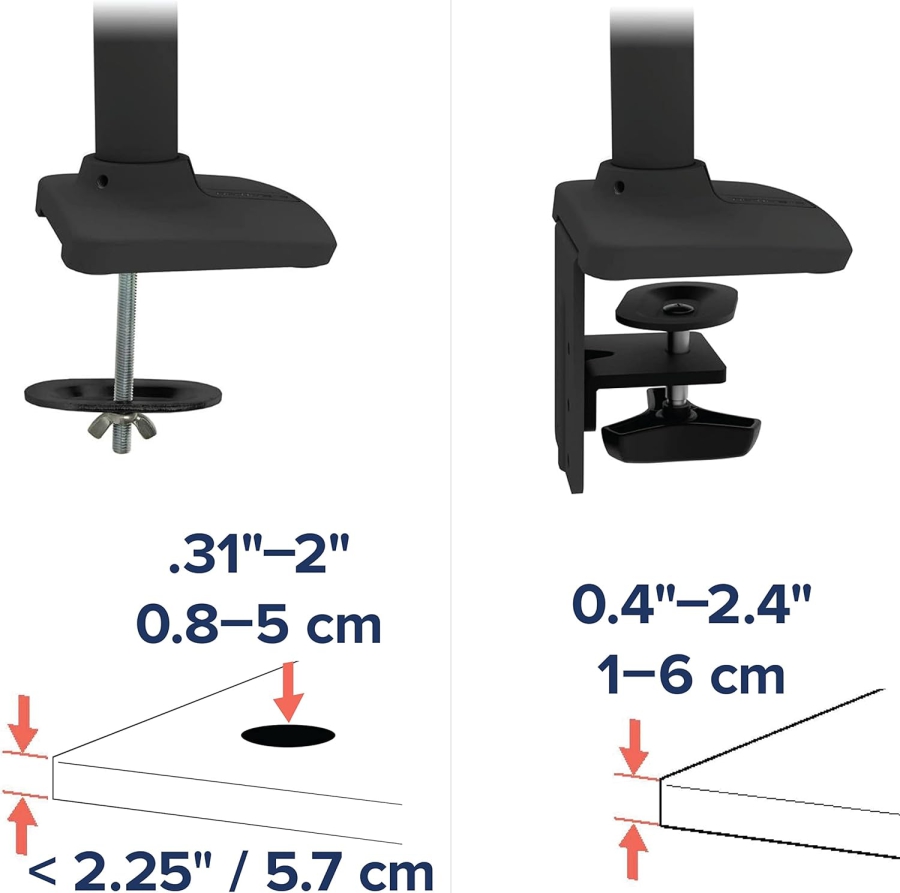 Ergotron LX Monitor Arm Black 34" | up to 11.3 kg (Premium Monitor Arm with Patented Constant Force Technology for Effortless Positioning up to 11.3 kg)
