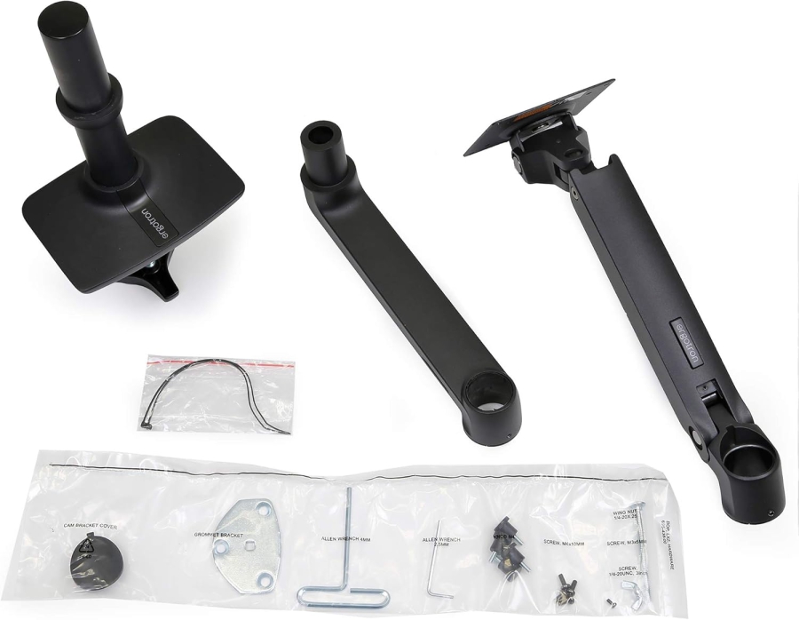 Ergotron LX Monitor Arm Black 34" | up to 11.3 kg (Premium Monitor Arm with Patented Constant Force Technology for Effortless Positioning up to 11.3 kg)