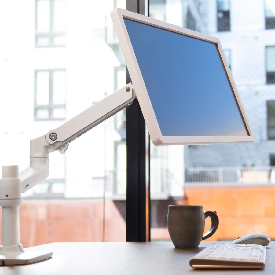 Ergotron LX Monitor Arm White 34" | up to 11.3 kg (Premium Monitor Arm with Patented Constant Force Technology for Effortless Positioning up to 11.3 kg)