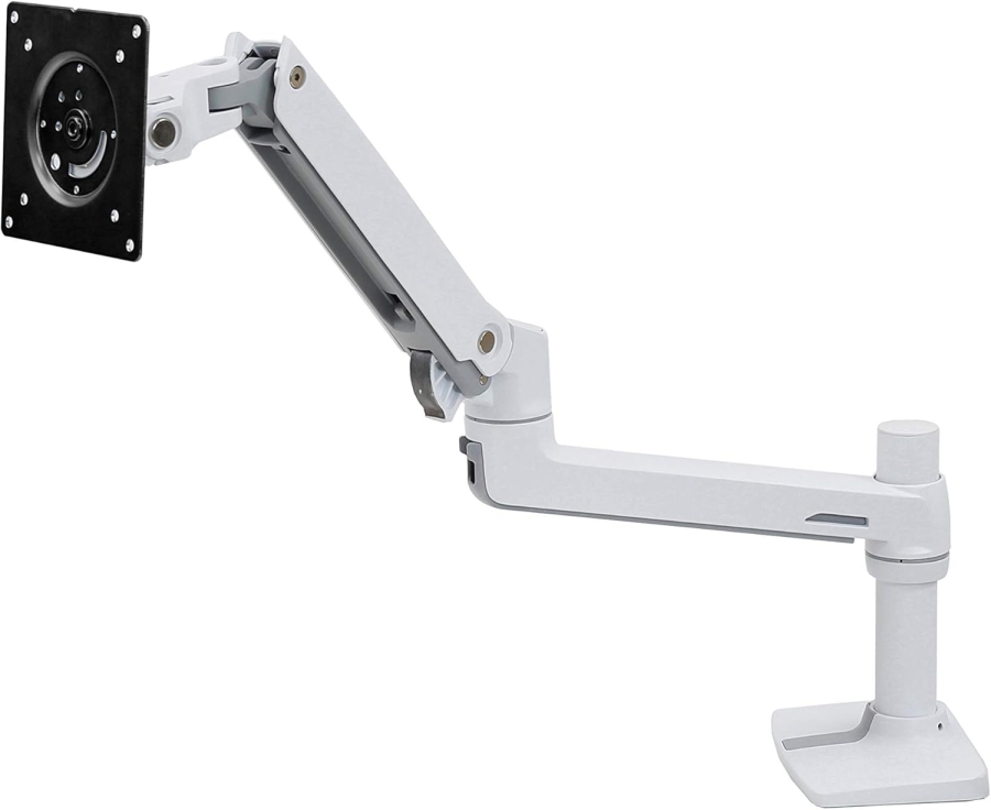 Ergotron LX Monitor Desk Mount (White) for Screens up to 34 Inch (Premium Monitor Arm with Patented Constant Force Technology for Effortless Positioning up to 11.3 kg)