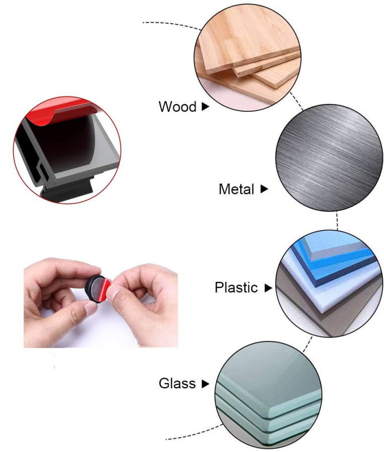 MiuCo Cable Management Desk Kit (100-Piece) – The Ultimate Organizer (Complete Set with 50 Cable Ties, 40 Clips & 10 Silicone Holders – Self-Adhesive & Residue-Free.)