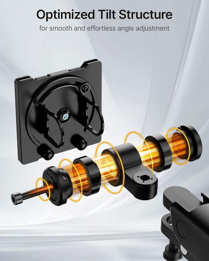 monTEK Monitor Mount 1 Monitor for 17-57" monitors, up to 27kg, extended arm, extreme load capacity, with USB-C, for gaming monitors