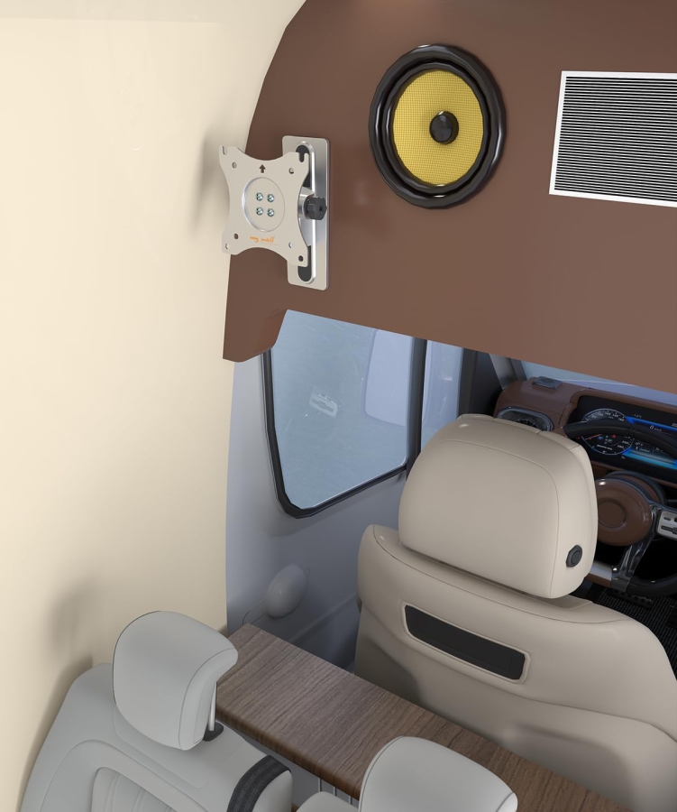 My Wall HC1-1L TV Wall Mount for Motorhomes & Caravans (13-32 Inch) – Lockable & Compact (Safe travel thanks to locking mechanism: 1-Joint Mount, 55° Tilt & Swivel – For 33-81 cm Screens – 20-Year Warranty.)