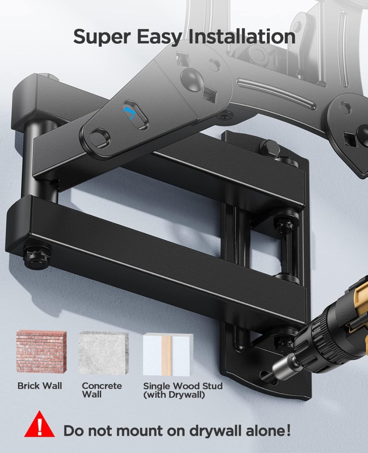 One for All Flat TV Wall Mount for 32-90 Inch TVs (WM4611) (Extremely robust Solid Series mount (up to 100 kg) – Only 25 mm wall clearance – VESA up to 600x400.)