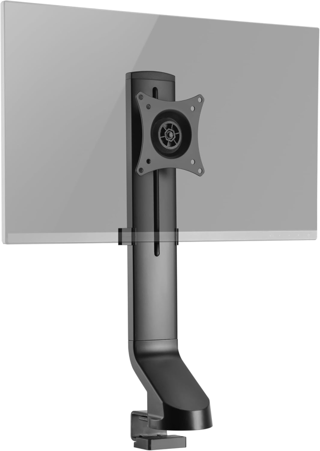 RICOO Monitor Arm 13–32" | Height Adjustable (Robust Monitor Stand with Desk Clamp for Displays up to 7 kg – Height Adjustable & Rotatable)