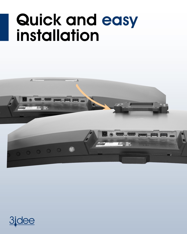 VESA adapter compatible with BenQ monitor (EX3203R, EX3501R)