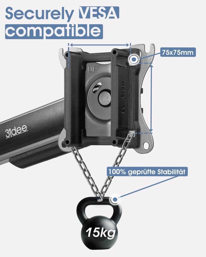 VESA adapter compatible with DELL Alienware Gaming Monitor (AW3423DW)