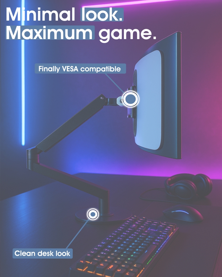 VESA adapter compatible with DELL Alienware Gaming Monitor (AW3423DW)