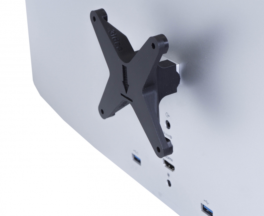 VESA adapter compatible with DELL Ultrathin monitor (S2419HM, S2719DC, S2719DM) - 75x75mm