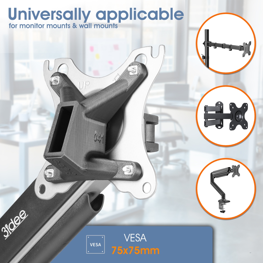 VESA adapter compatible with HP All-in-One PCs (EliteOne 840, 870 G9)