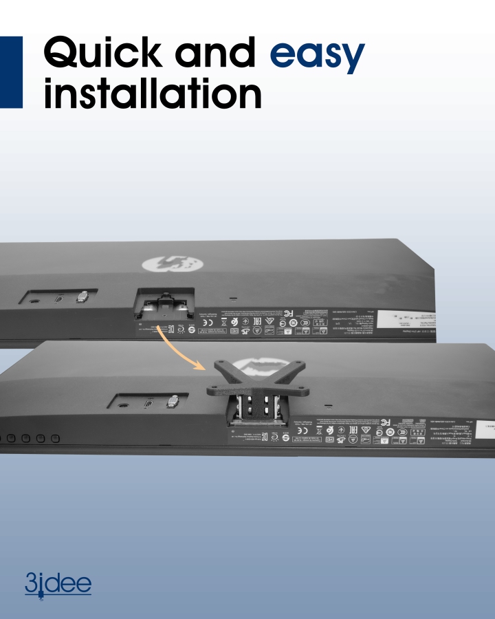 VESA adapter compatible with HP Monitor (22m, 24m, 27m)