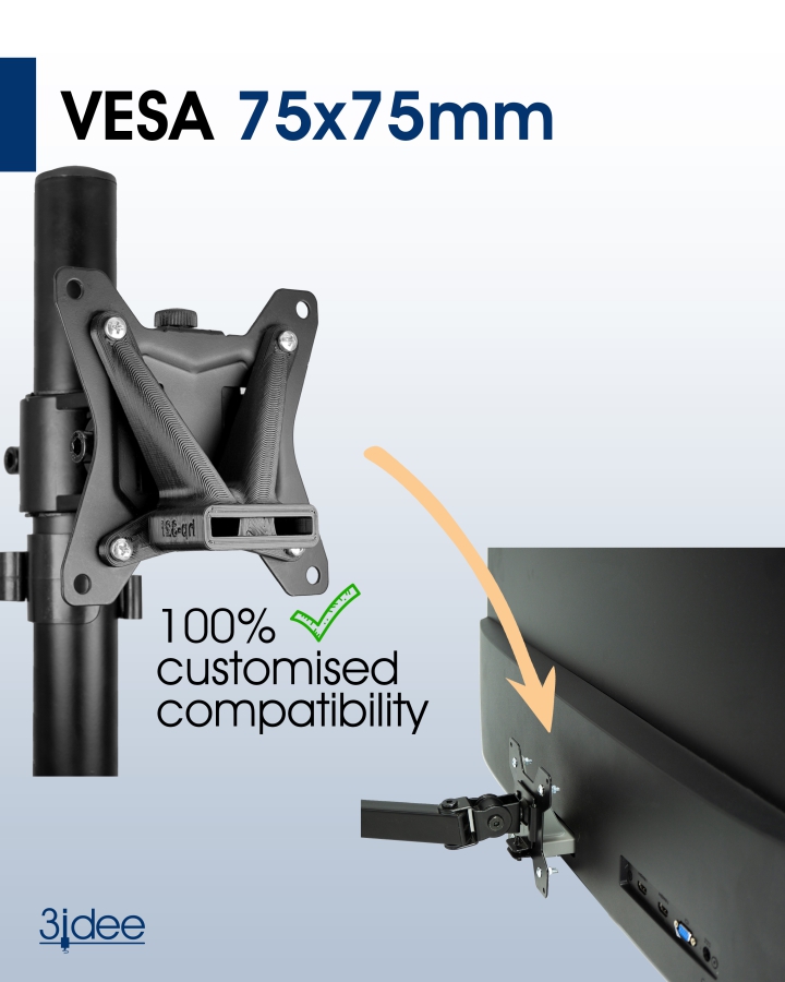 VESA adapter compatible with HP Monitor (32f)