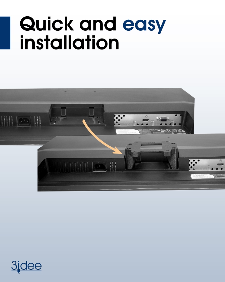 VESA adapter compatible with HP Monitor (32s) - 75x75mm