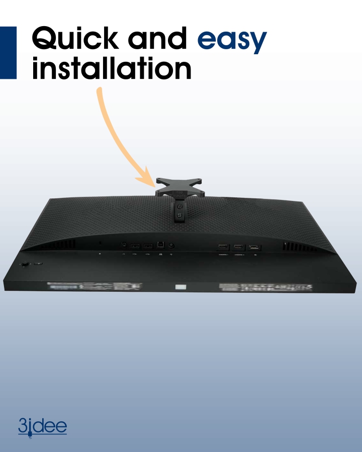 VESA adapter compatible with HP Omen X25, X25f Gaming Monitor