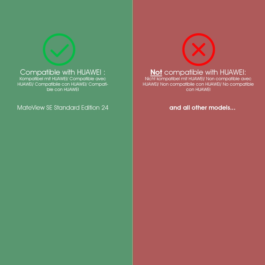 VESA Adapter compatible with Huawei MateView SE Standard Edition 24 Monitor