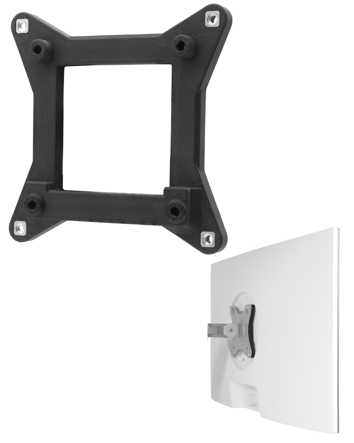 VESA adapter compatible with MSI monitor (MD241P, MD241PDE, MD271CPW, MD271QP & more)
