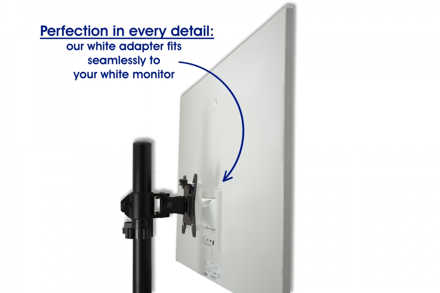 VESA adapter compatible with Samsung M8 Smart Monitor series (LS32BM801, LS32BM80G, LS32BM80P) - 75x75mm