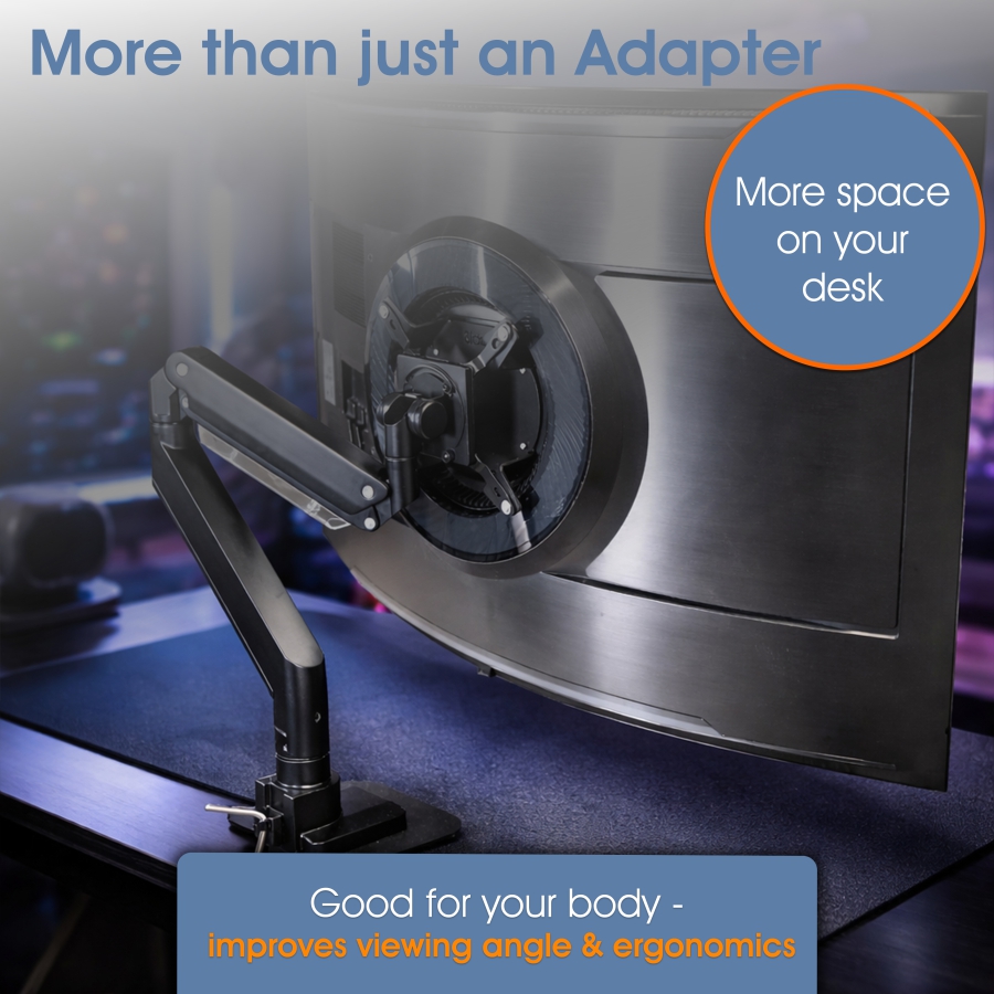 VESA adapter compatible with Samsung Odyssey Ark Gaming Monitor (Odyssey ARK 55" / ARK55" Gen2)