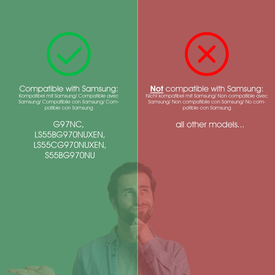 VESA adapter compatible with Samsung Odyssey Ark Gaming Monitor (Odyssey ARK 55" / ARK55" Gen2)