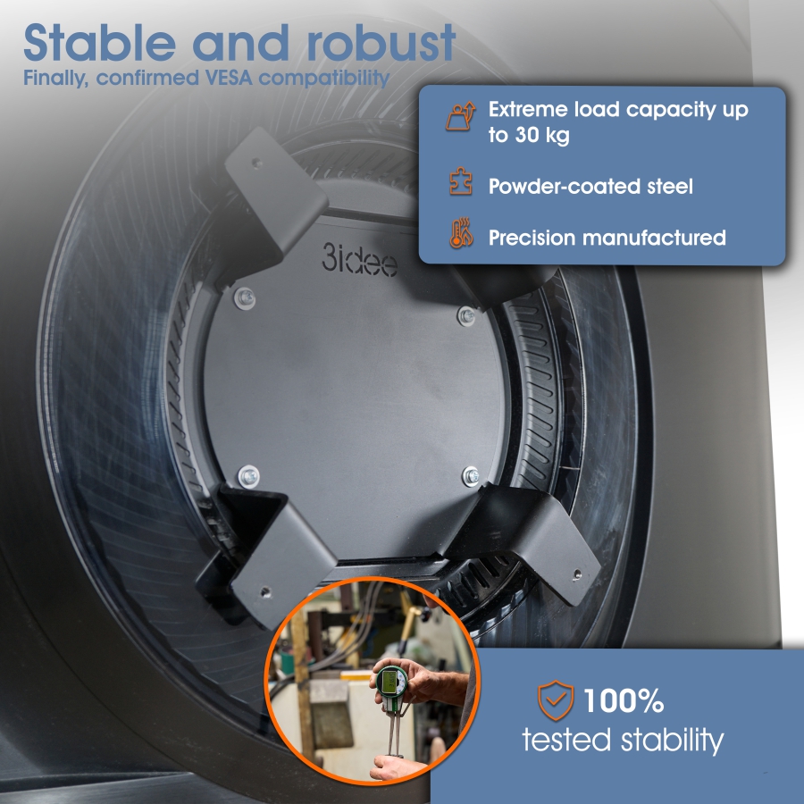 VESA adapter compatible with Samsung Odyssey Ark Gaming Monitor (Odyssey ARK 55" / ARK55" Gen2)