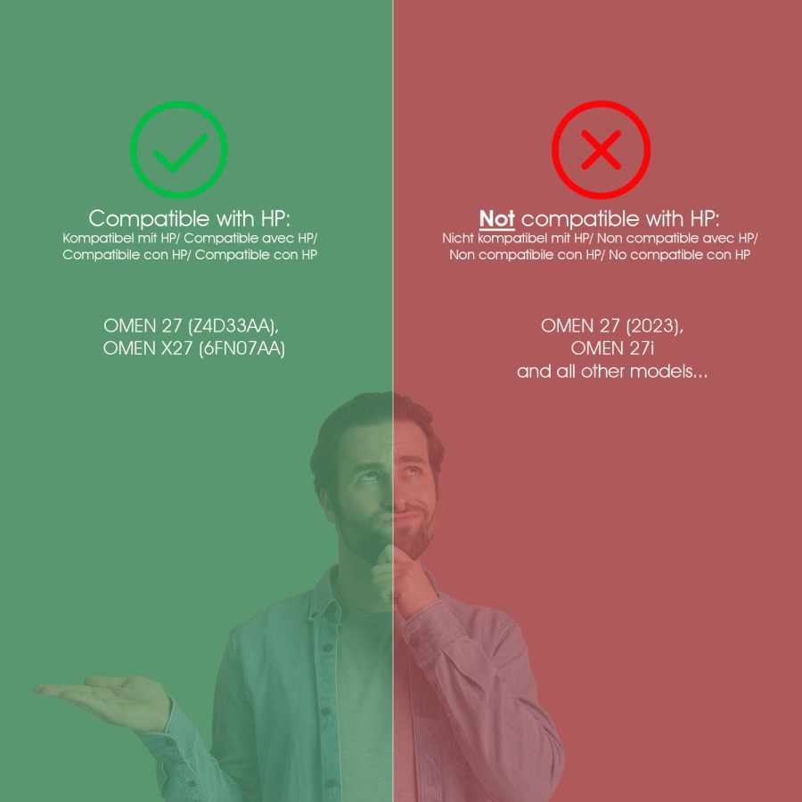 VESA adapter for Omen by HP 27 & X27 gaming monitor