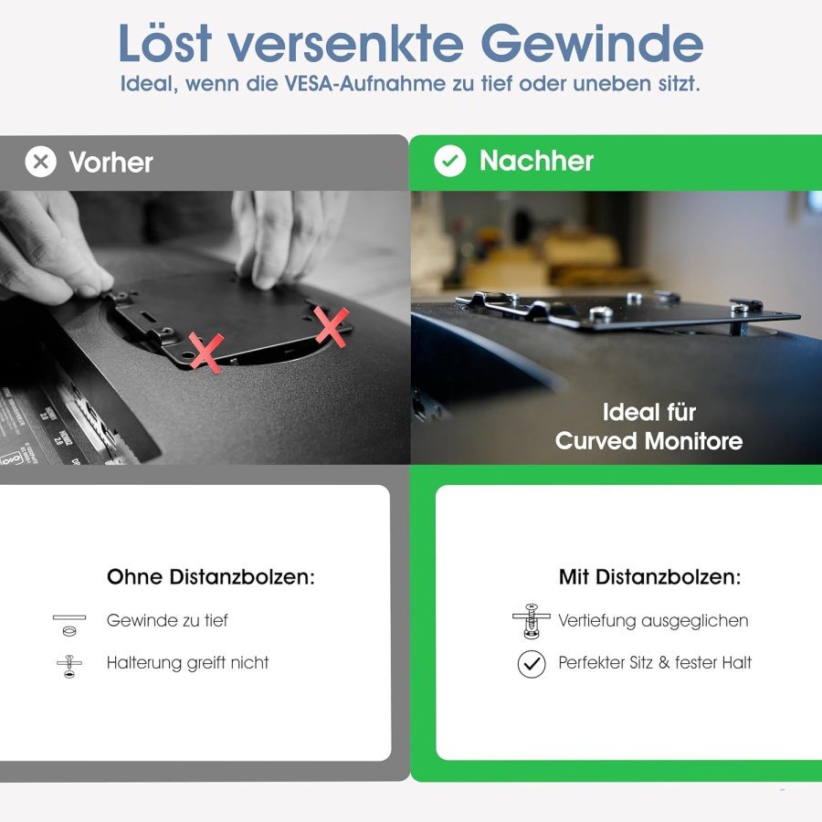 VESA M4 Screws & Spacers