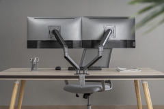 3IDEE Dual monitor mount | For 2 monitors 17"-32" screens | Height adjustable - up to 9kg per arm