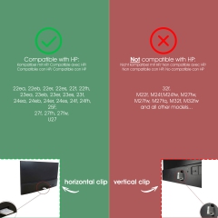 VESA adapter compatible with HP Monitor (32f)- 75x75mm