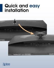 VESA adapter compatible with Omen by HP 25 (Z7Y57AA) Monitor - 75x75mm