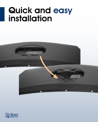 VESA adapter compatible with Samsung monitor (U32R590, U32R592, U32R594, LU32R590, UR59C and more) - 75x75mm