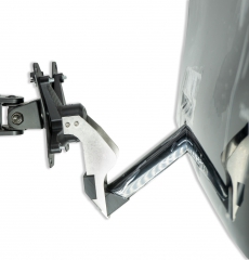 VESA adapter compatible with Viewsonic (VX2458) + Medion (AKOYA P52709) monitor - 75x75mm